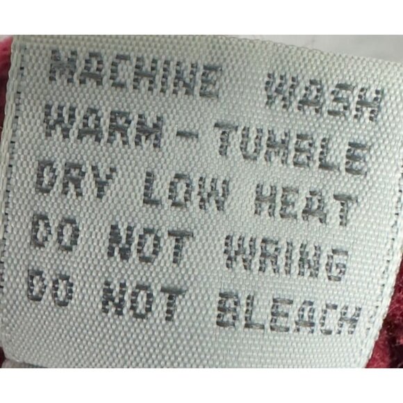 Vintage Westchester Classics Sweater XL Red Striped Heavy Cable Knit Crew Neck - Picture 8 of 8